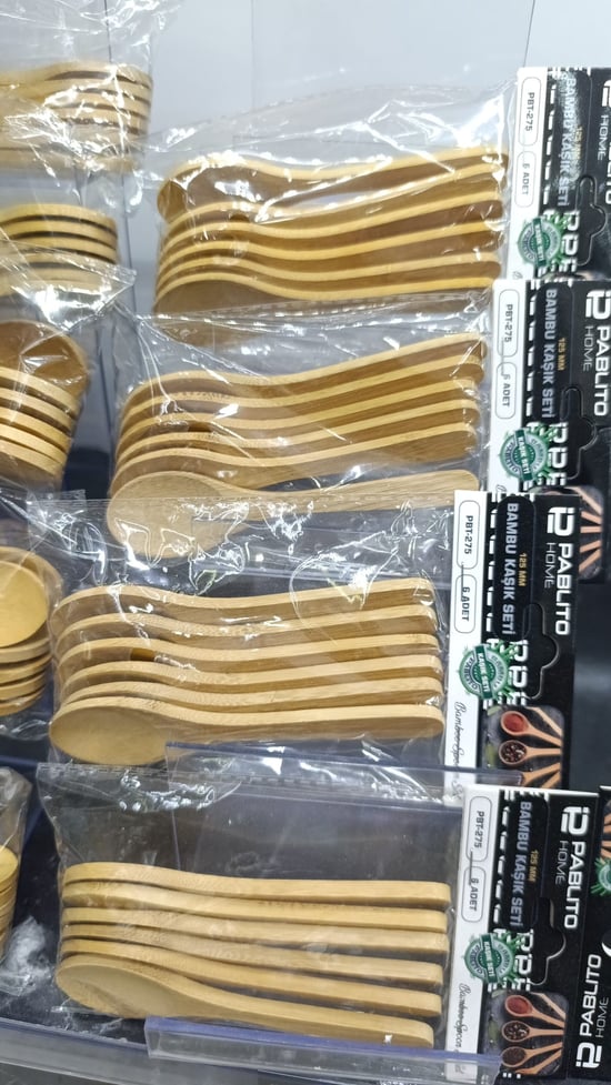 Pablito 6'Lı Ahşap Kaşık-12,5 Cm