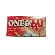 Oneo Karpuz Şeftali Çilek Aromalı Şekersiz Sakız 14Gr 27'li Paket