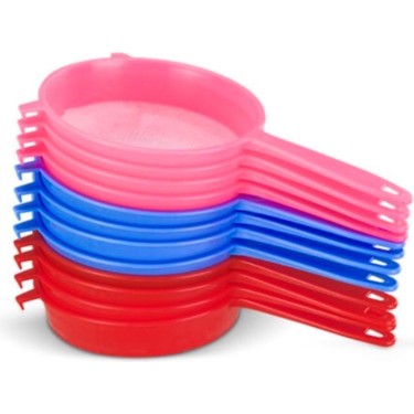 Lale 4 No Süt Süzek-Renkli Plastik Süt Süzeği