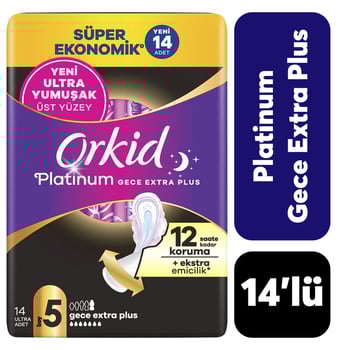 Orkid Platinum Comfort Gece Ekstra Plus 14'lü