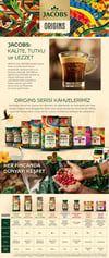 Jacobs Origins Uganda & Kenya Filtre Kahve 200gr x 2 Adet