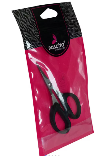 Nascita 4 " Makas Ergonomik Saplı Saç Sakal Bıyık Burun Makası Professional