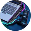 Classone Mila Serisi M6 R TYPE 13"17"  Uyumlu 2200 RPM RGB Işıklı 6 Fan Telefon Stand 2 USB Notebook Soğutucu Stand