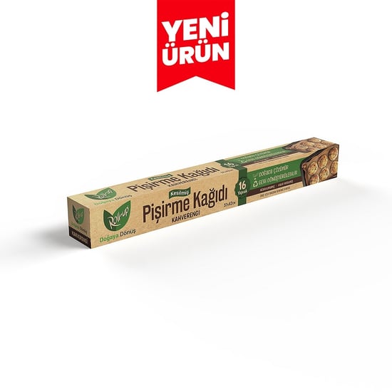 Roll-up Kahverengi Kesilmiş Pişirme Kağıdı 37cmx42cm 16 Yaprak