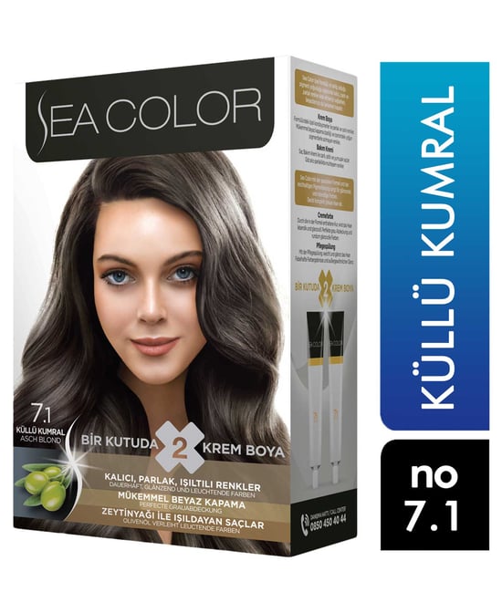, kozmetik, toptan kozmetik, Sea Color, Sea Color Kit, Sea Color Set, Saç Boyası, Sea Color saç boyası satın al, Sea Color saç boyası fiyatı, toptan saç boyası fiyatları, saç nasıl boyanır, saç boyası zararlı mı,  kumral saç boyası, küllü kumral saç boyası, Sea Color  7 1
