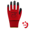Master Glove Pg3 Zebra Kırmızı Polyester Örme Nitril Iş Eldiveni 10 Beden