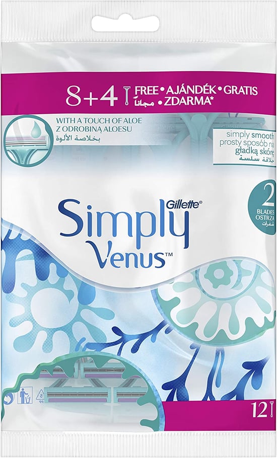 Gillette Venus Simply 2 Tıraş Bıçağı 8+4