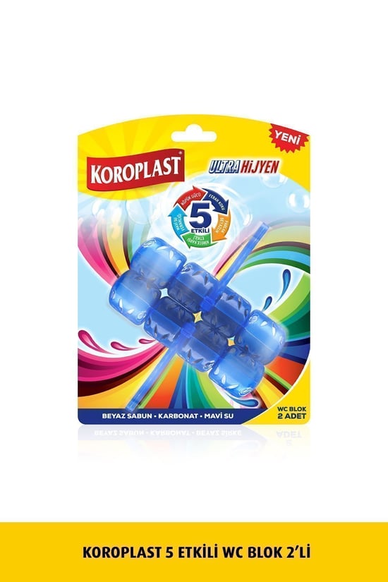 Koroplast WC Blok Beyaz Sabun Kokulu 2'li