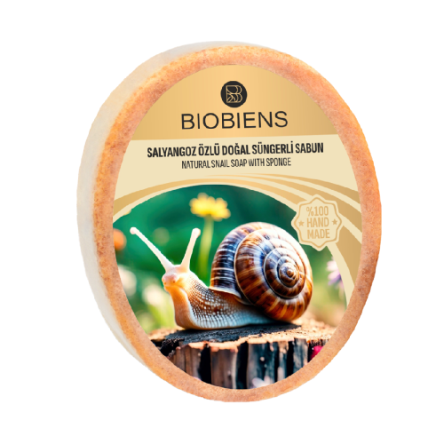 Biobiens Süngerli̇ Sabun 130gr Salyangoz Özlü