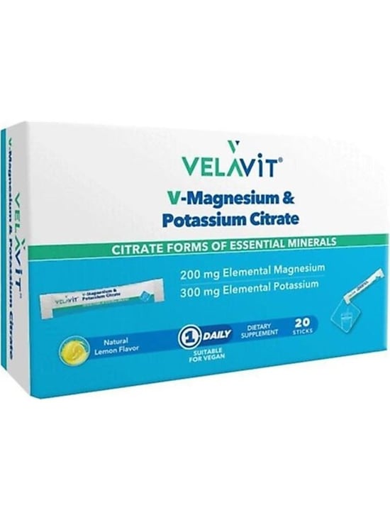 Velavit V-Magnesium & Potassium Citrate 20 Stick