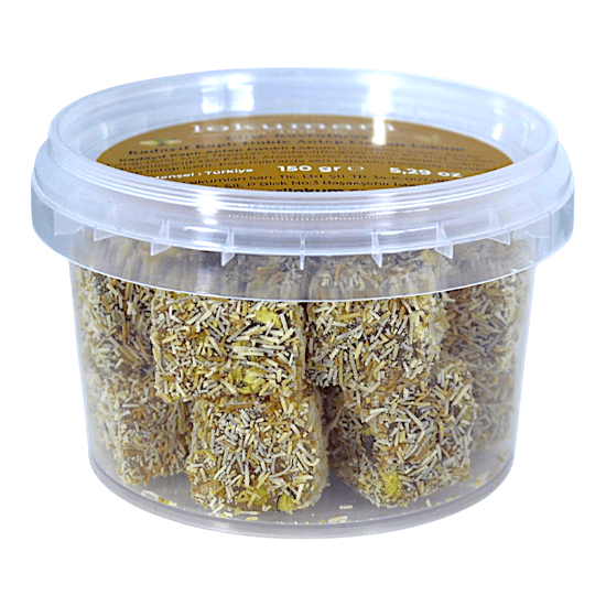 lokumani Kadayıf Kaplı Çifte Kavrulmuş Antep Fıstıklı Lokum 150 Gr