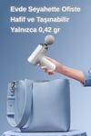 Masaj Tabancası Sporcu Masaj Aleti 6mm 4 Farklı Başlık Şarjlı Profesyonel Masaj Aleti TP-1028 Siyah