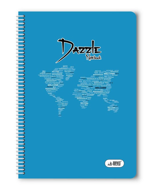 Umut Dazzle Spiralli Çizgili Defter A4 72 Yaprak Pp Kapak