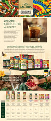 Jacobs Origins Guatemala Nespresso Uyumlu Alüminyum Kapsül Kahve 18'li