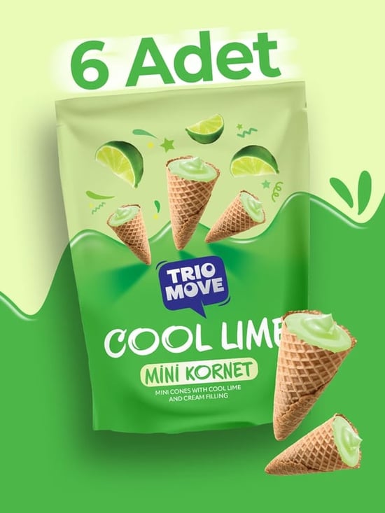 Trio Move Mini Kornet Cool Lime 55 Gr *12'li