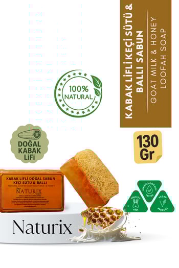 Naturix Kabak Lifli Keçi Sütü & Ballı Sabun 130 Gr