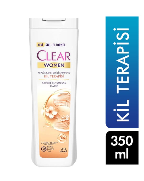 clear, clear women, kil terapisi, clear şampuan, 350 ml