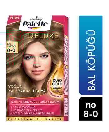 Palette, deluxe, delüks, delüx, delux, bal, köpüğü, 8-, Tüp, Krem, Boya, 5ML, palete, pallete, krem boya, tüp boya, göz alıcı kahve, mükemmel kapatıcı, kalıcı boya, saç boyası, beyazlık giderici, beyaz saç kapatıcı, canlandırıcı formül, argan yağı katkılı, hair dye, honey beige, color, hair color, haarfarbe, Henkel