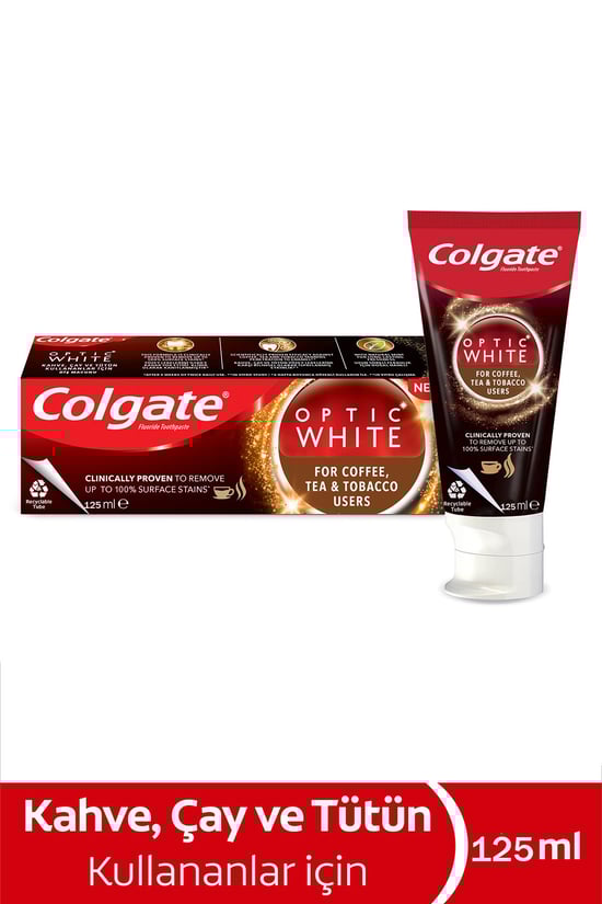 Colgate Diş Macunu Optik 125Ml. Çay-Kahve. Sig.