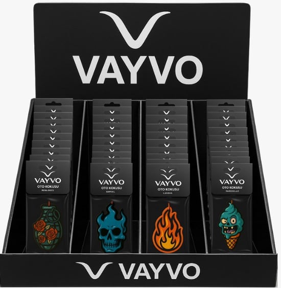 Vayvo Kağıt Oto Araç Kokusu Özel Seri Adet Standlı