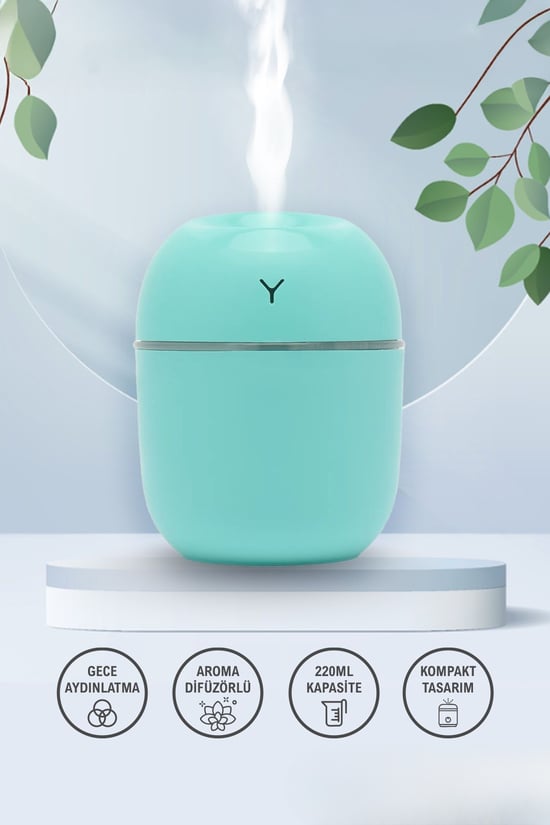 220 mL Hava Nemlendirici Led Işıklı Aroma Difizörü H2O TP-1021