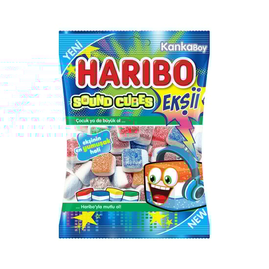 Haribo Ekşi Sound Cubes 24'lü Yumuşak Şekerleme 70 Gr