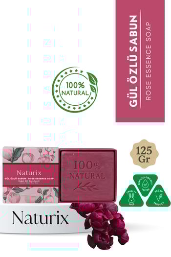Naturix Gül Özlü Sabun 125 Gr