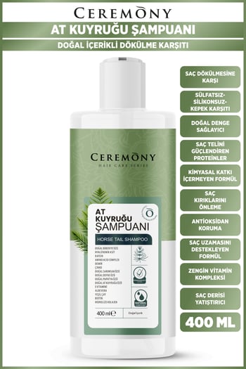 Ceremony At Kuyruğu,Biberiye ve Hyalüronik İçeren 15 Bileşenli Şampuan 400ml