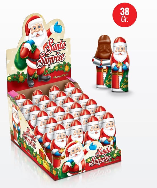 Anl Santa 38GR Sütlü Ve Oyuncaklı Sürpiz Figür Çikolata