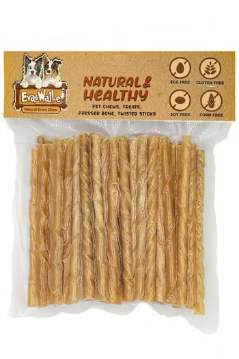 Eva & Walle Naturel Burgu Çubuk 500 Gr Her Irk Ve Boydaki Köpeklerin Tüketimi Için 100 Adet