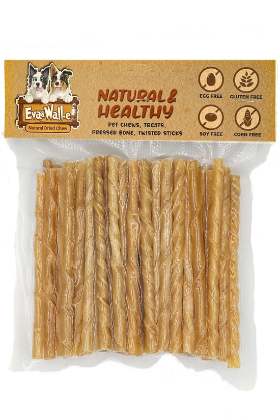 Eva & Walle Naturel Burgu Çubuk 500 Gr Her Irk Ve Boydaki Köpeklerin Tüketimi Için 100 Adet