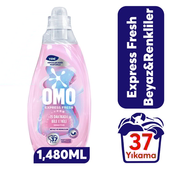Omo Sıvı Deterjan Beyaz ve Renkliler 1480 ml