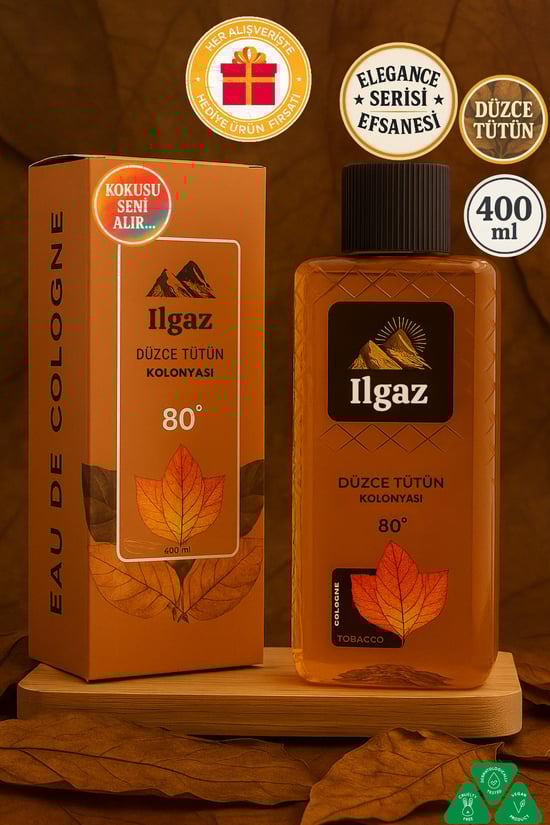 Ilgaz Düzce Elegance Series Tütün Kolonyası 80 Derece 400 ml