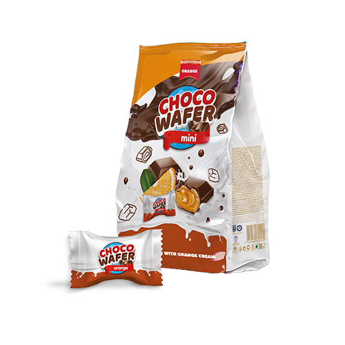 Choco Wafer Mini Portakallı  800gr